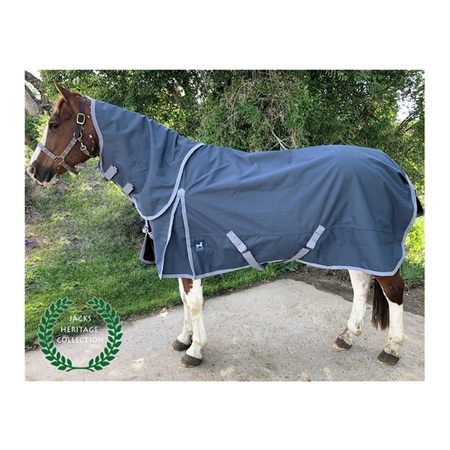 JACKS HERITAGE COLLECTION Boreas Ink Blue Turnout Blanket 1200 Denier with 260gm Lining 80" 4294-80